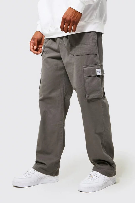 Gray Cargo Trouser